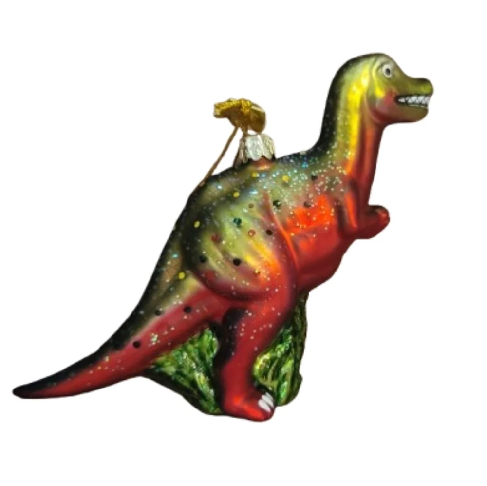 Kurt Adler glass dinosaur ornament